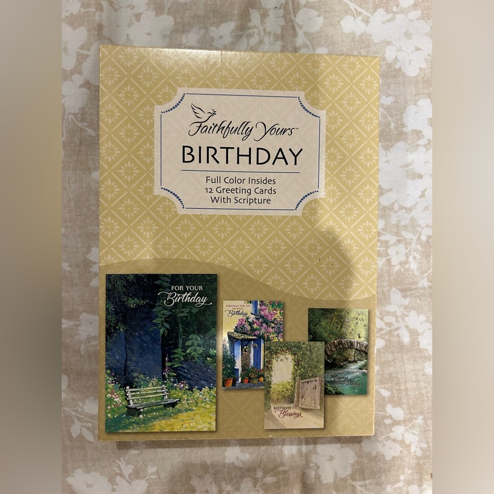 Faithfull y yours the Brand Birthday Greeting Card Set - Cream